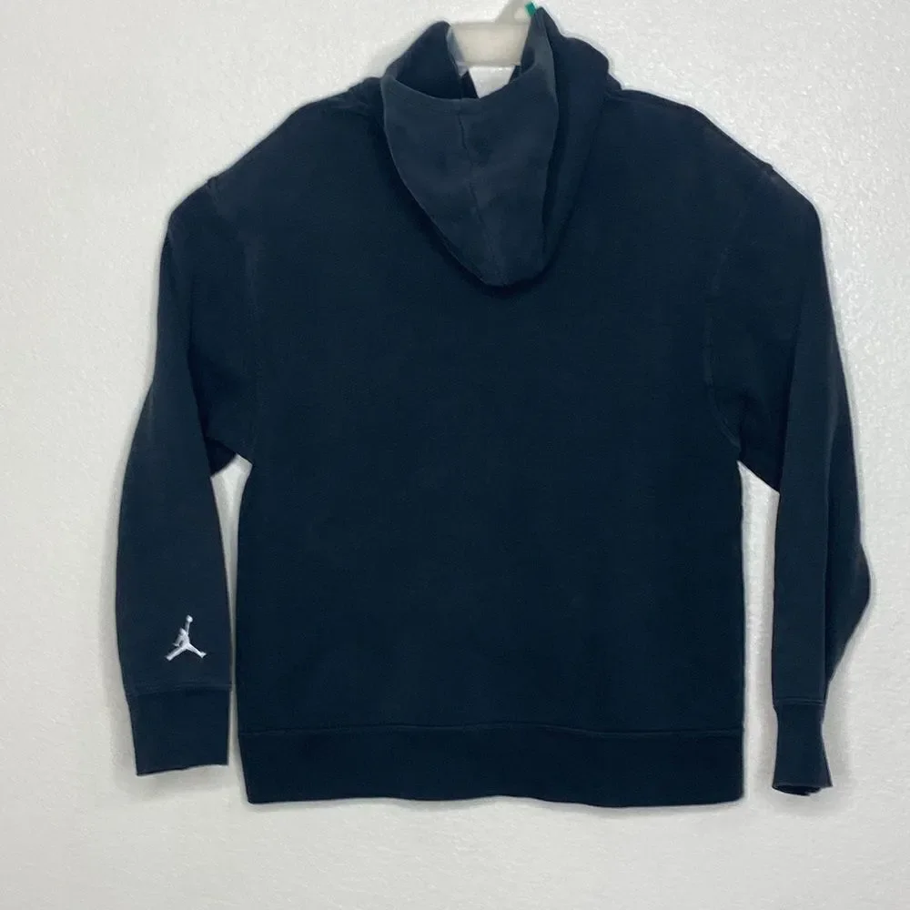JORDAN Men’s Black Thick Pullover Hoodie Size L